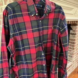 Mens plaid button shirt
